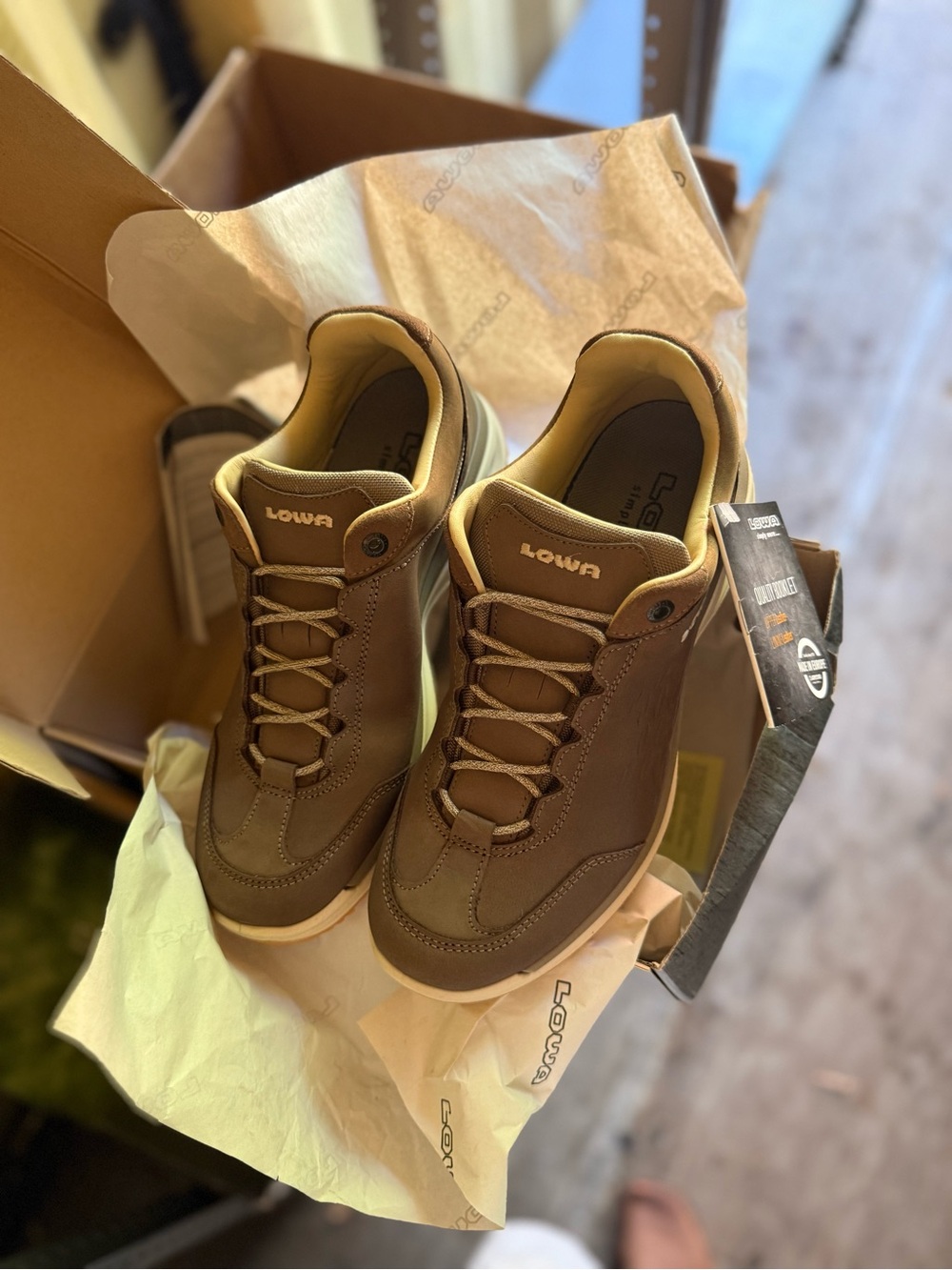 NWT Lowa Hiking Shoes (Brown)